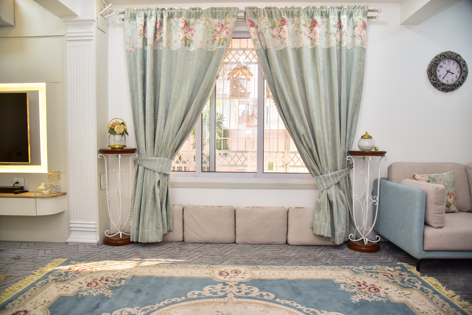 Custom living room at Zakavi Home